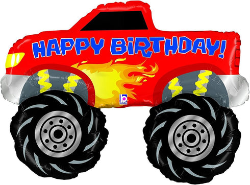 Monster Truck Party Supplies 5th Birthday Balloon Decorations