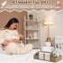 Fiwochic Large Wicker Diaper Caddy Organizer, Detachable Modular Changing Table Organizer for Nursery, Woven Diaper