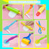 Wxqfumy Set, 9 Dough Tool Pcs Basic Dough Tools Kits for Kids, Dough Accessories Includes Cutters Roller, Rolling Pins