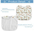 IHCVHQX 1 Pack Baby Feeding Bibs for Boys Girls Watercolor Mallard Ducks Toddler Infant Bandana Drool Bibs with Pocket