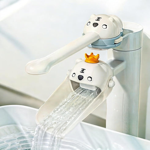 BuleVina 2PCS/Set Nozzle Faucet Handle Extender for Kitchen and Bathtub Sink, Tap & Hand Wash Helper for Sink