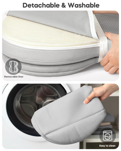 28"16", Baby Changing Pad, Waterproof Wipe-Clean PU Leather with High-Density Foam, Non-Slip Raised Edge Contour