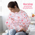 All-in-1 Rquite Car Seat Cover Baby, Carseat Covers for Girl Boy, Stretchy Soft Infant Car Seat Cover, Multi-use Baby
