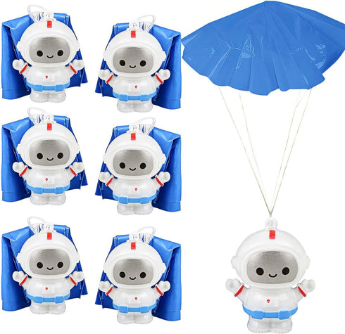 ArtCreativity 24-Pack Mini Astronaut Paratroopers - Durable Parachute Toys for Kids, Space-Themed Party Favors