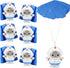 ArtCreativity 24-Pack Mini Astronaut Paratroopers - Durable Parachute Toys for Kids, Space-Themed Party Favors