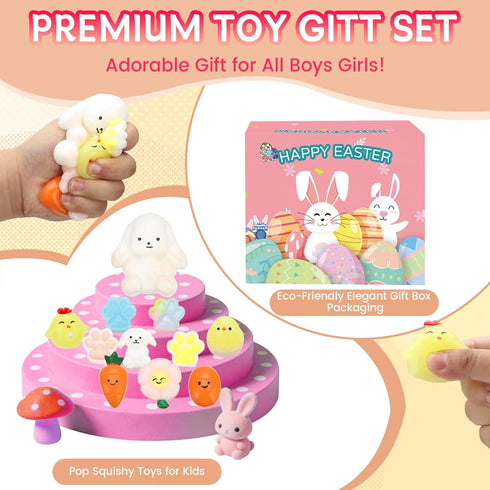 Yidayes 11pcs Pack,Fidget 4-8 8-12 Squishy Toys Include taba Squishies Party Favors for Kids Treasure Box Toys