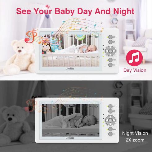 Baby Monitor Camera Add-on Unit, Maximum 2 Cameras, Compatible with B049/B059 Monitor