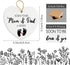 Yegifeyct 2025 Soon to Be Mom & Dad in Ceramic Ornament Keepsake Sign Heart Plaque Pregnancy Baby Announcement Gift