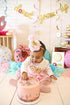 Infant Baby 1st Birthday Party Hat - Princess Hairband Baby Girl Flower Delicate Hair Accessories Crown, Pink, Small