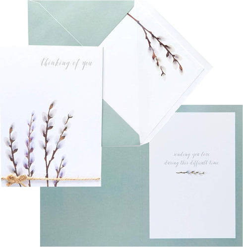 C.R. Gibson Handmade Sympathy Cards, Assorted 3pc, 5" x 7" - Thoughtful Greeting Cards