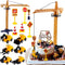 RUIYDZ Construction Cake Topper Large Crane Excavator Traffic Road Sign Cake Toppers Construction