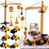 RUIYDZ Construction Cake Topper Large Crane Excavator Traffic Road Sign Cake Toppers Construction
