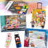 QTL Waterproof Vinyl Luggage Stickers for Easy Identification, 100Pcs Travel Stickers for Adults Kids