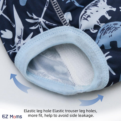 10 Packs 3T-4T 4T EZ Moms Reusable Potty Training Underwear for Boys Double Absorption Toddler Training Pants Boys High