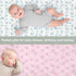 Summer 52x28In 2 Pack Conches Bows Sea Baby Crib Sheets for Boy Girl Ocean Seashells Beach Soft Snug Fitted Crib