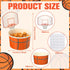 Sunnyray 48 Sets Basketball Hoop Snack Cups with Cards, Disposable 8 oz Treat Bowls for Party