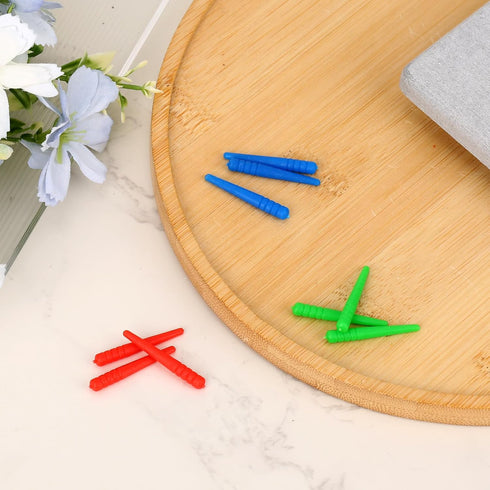 NQEUEPN 9pcs 1/8 Cribbage Board Pegs, Plastic Cribbage Pegs Fit Holes Peg Board Game Traditional Crib Board Pins