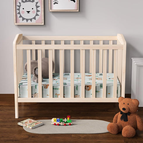IOCCLH 2 Pack 28x52x8in(Polar Baby Crib Sheets for Boys and Girls Fit for Standard Crib Toddler Mattress Breathable