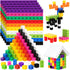 Jenaai 1000 Pieces Linking Cubes Counting Blocks, Colorful Math Manipulatives for Preschool Activities for Boys and
