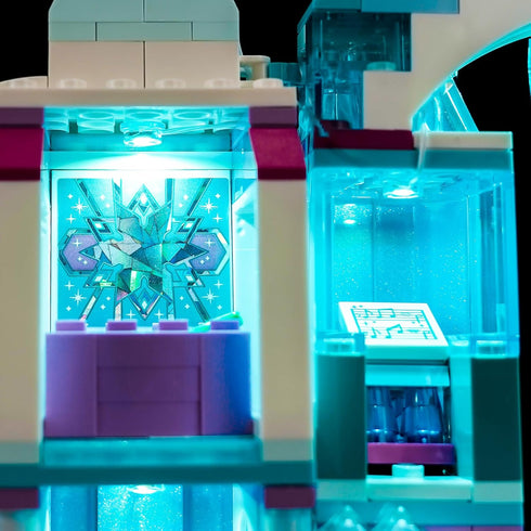 Upgraded Led Light Kit for Lego Elsa's Ice Palace Building Set, Compatible with Lego 43244