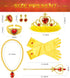 Princess Dress Up Accessories, 7pcs Dress Up Set for Toddler Girls (Yellow, 7PCS)