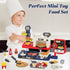Set: 3+ Kids Pizza Oven Play Ice Cream Maker, Card Reader, Cash Register, Play Food (Pizza, Chicken Nuggets, Fries)
