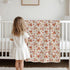 Selgkds 60x80inch Cute Bears Orange Fall Leaves Baby Blankets for Girl Boy Pastel Bear Sweaters Autumn Infant Toddler