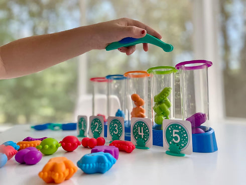 Learning Resources Silly Science Fine Motor Sorting Set, STEM Toys for Kids, 55 Pieces, Educational Toy for Boys and