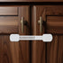 Child Proof Cabinet Locks - 4 Pack Baby Proofing with 3M Adhesives for Refrigerator, Oven, Cupboards