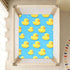 CZXW 52" 28" Cartoon Ducks Yellow Crib Sheets Fitted x Natural Cotton Soft & Breathable for Baby Crib Mattress