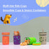 12 oz 4 Packs Sursip Toddler Glass Sippy Cups, Kids Baby Spill-Proof Water Tumbler with Straw and Lids, Smoothie Snack