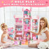 GirlDiary 4-Story 11 4 Set 3 4 5 6 7 8+ Doll House, Dream Dollhouse for Girls Pretend-Play DIY Dollhouse Kit - Rooms