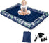 Set 4 2-in-1 Costzon Inflatable Toddler Travel Bed, Kids Air Mattress w/Electric Pump, Sides Safety Bumper