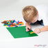 Play Platoon Baseplate for Building Bricks - 15 Inch x 15 Inch Green Classic Platform, 2 Pack Compatible with Major