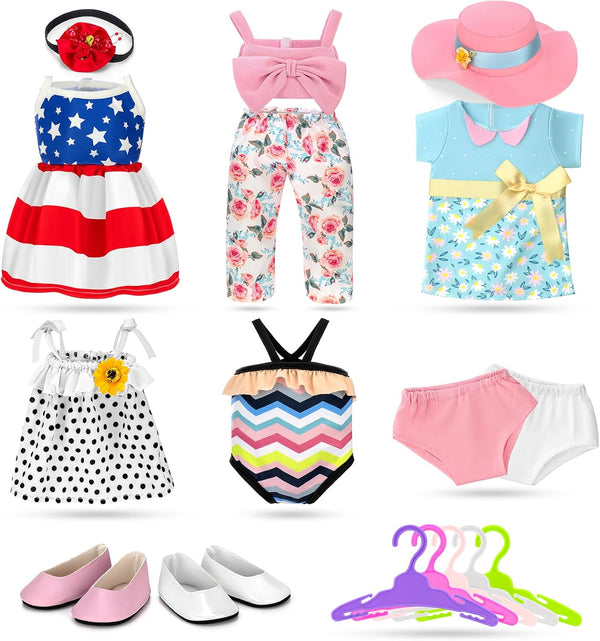 Zecckige 18 inch Doll Clothes and Accessories for American 18 Inch Dolls Girl