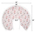 Cute Cow Pink Bows Baby Nursing Pillow Covers for Boy Girl Cartoon Cows with Flowers Leaves Nursing Pillowcase