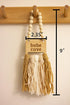 Decocove Babe Cave Sign - Wood Bead Garland - Boho Nursery Wall Decor for Girls and Boys - Neutral Home Decor - Baby