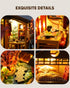 DIY Miniature House Kit, Mini House Kit for Beginners, DIY Dollhouse Kit for Adults to Build, Model Building Craft