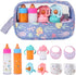 CARANOVO 6-Piece Baby Doll Feeding Set Magic Bottles & Pacifiers for 1024