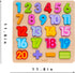 Wooden Number Puzzle Toys - ABC Letter & Number Puzzle for Toddlers 1-3 Years Old, Educational Gift