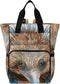 SUABO Baby Diaper Bag Backpack Watercolor Echidna Face Large Bag Waterproof Travel Diaper