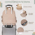 Backpack Bags,18 Diaper Bag Baby Bags with Changing Pad Large Newborn Maternity Pockets,Insulated Pockets,Stroller