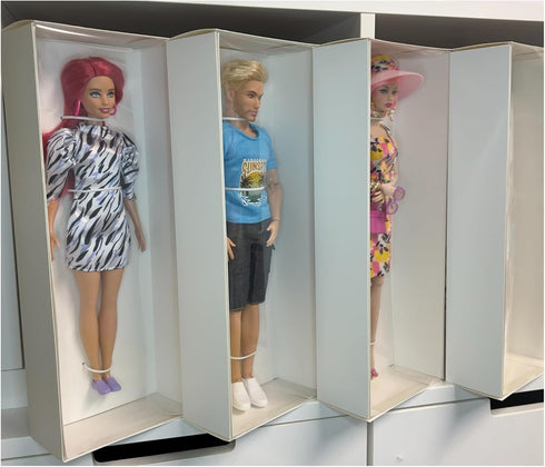 Eledoll 12 inch Fashion Doll Box Lot for Display Storage, Doll Resale, Gift Box 10ct (13" L x 5" W x 2.5" H)