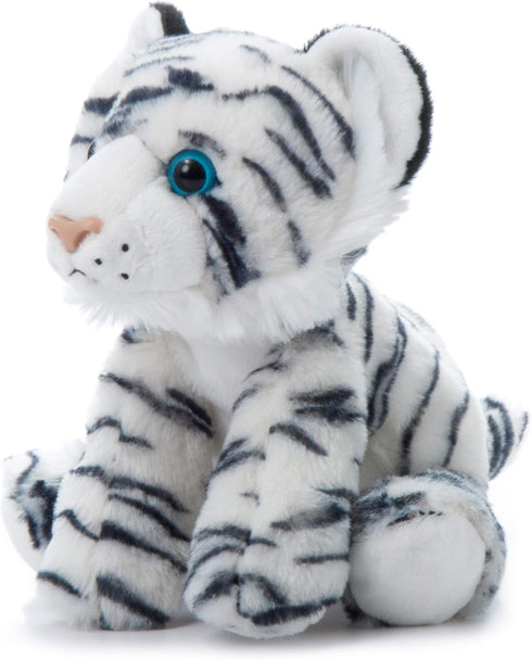 The Petting Zoo 8 Inch White Tiger Stuffed Animal, Gifts for Kids, Wild Onez Zoo Animals
