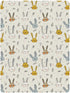 miaozhen 1 Pack 52x28 Cotton Baby Crib Sheets Ultra Soft Cartoon Long Ear Bunnies Cute Unisex Child Crib Sheets