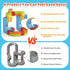Generic 18pcs Set, Playset Magnetic Train Track Educational Building Toy with Colorful Multi-Level Railway System