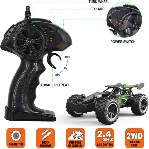8-12, 4-7, 1:18 2.4Ghz Remote Control Car, RC Cars for boys age Toys Cars for boys age Monster RC Truck Toys for Girls