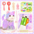 CatchCute Plush Toys Cat for Kids with Leash, Interactive Electronic Kitty That Walking,Meowing,and Tail Wagging
