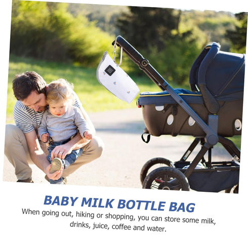 Portable Newborn Milk Bottle Warmer Bag Level Temperature Control USB Electric Insulated Bottle Holder for Breastmilk