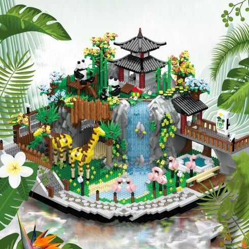 Zoo Building Model Set, 5000 Pcs Micro Building Toys, Creative Zoological Park Model Set, Gift for Adults and Kids (822)